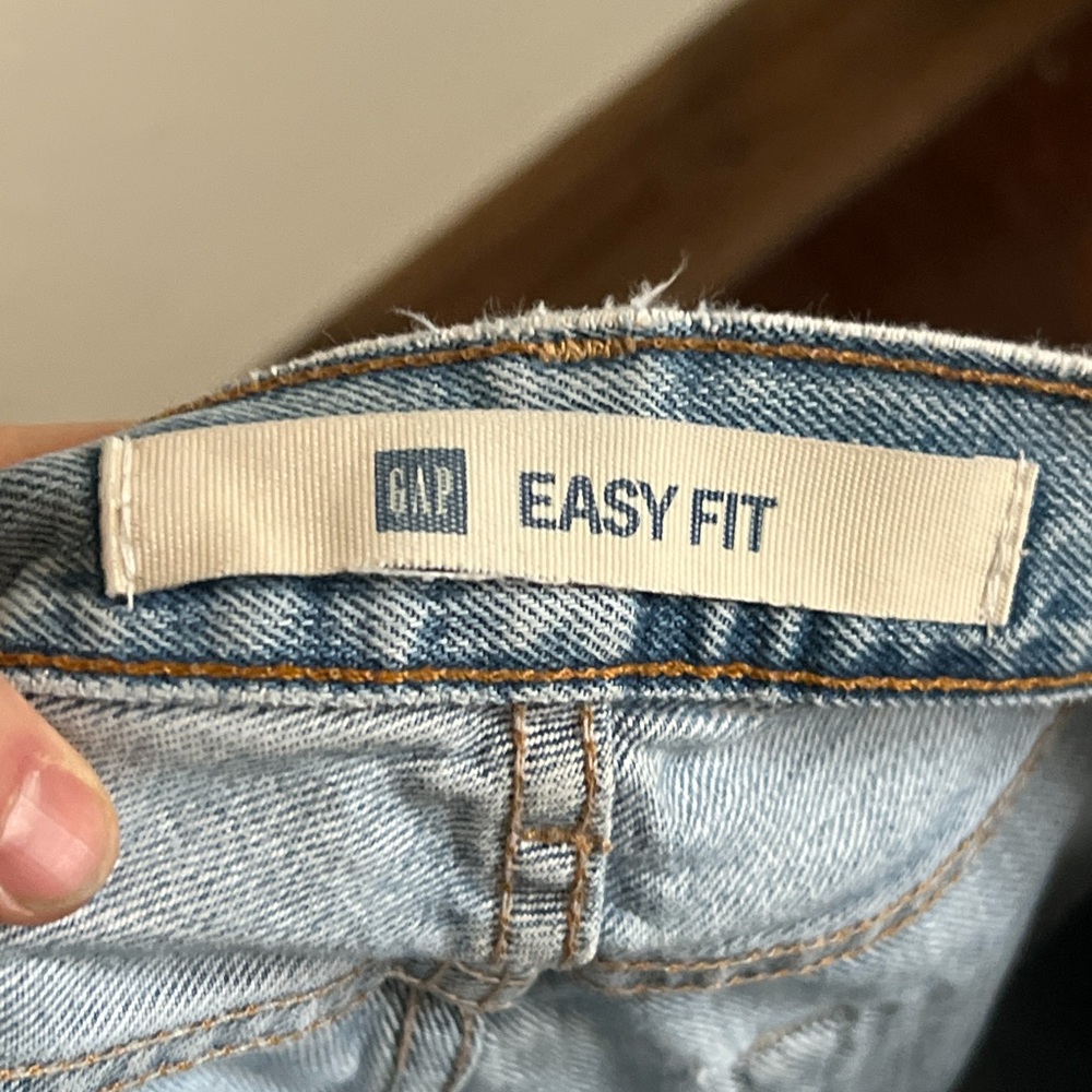 Gap Upcycled Denim Patchwork Quilted Straight Leg… - image 6